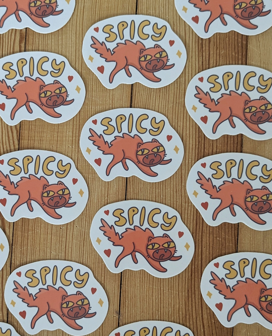 Spicy Cat Sticker