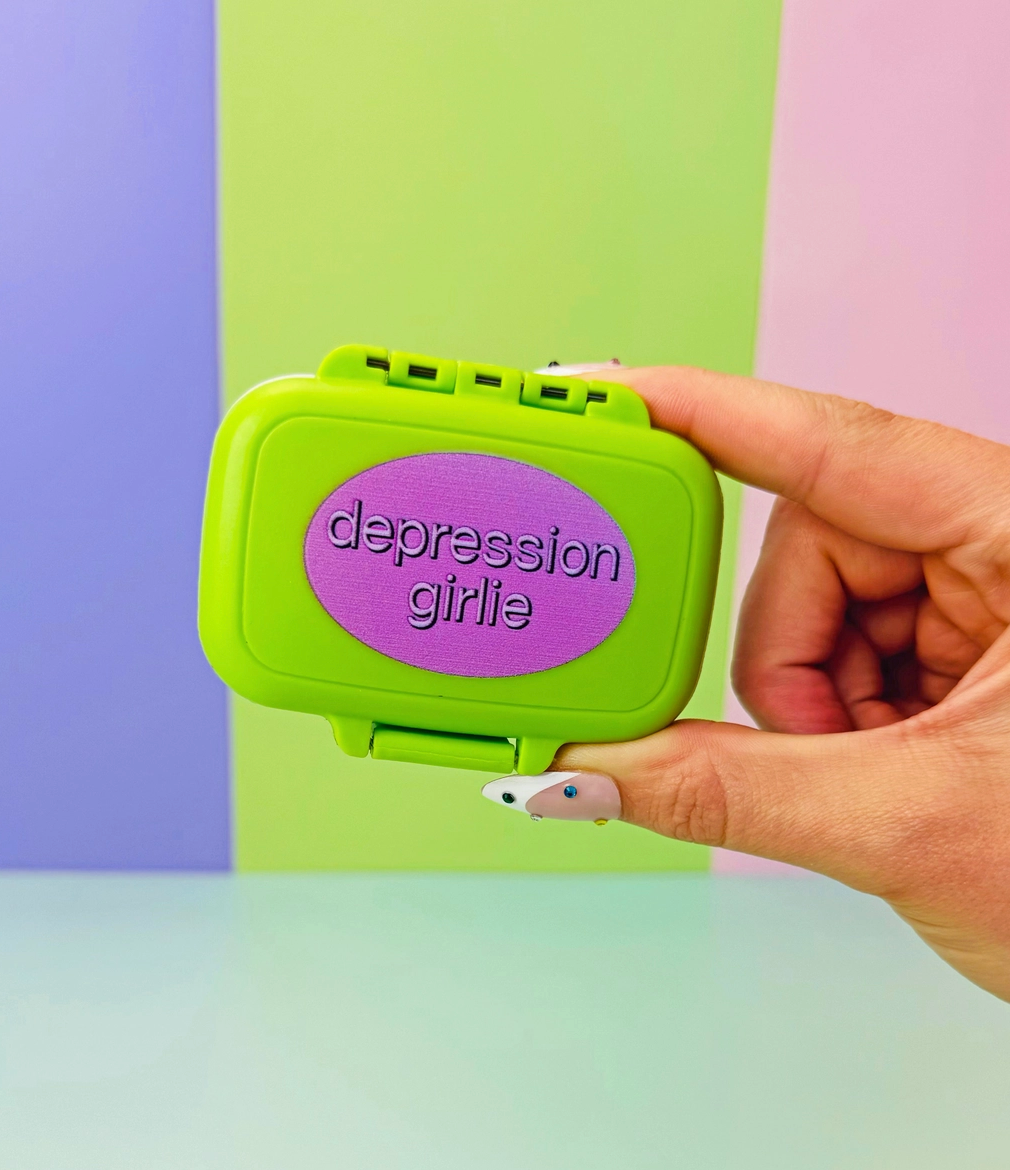 Depression Girlie Pill Case