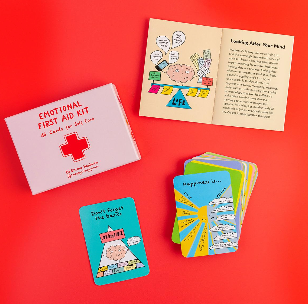 Emotional First Aid: Cards For Self-Care Deck - 45 cards