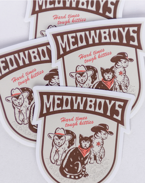 Meowboys Sticker