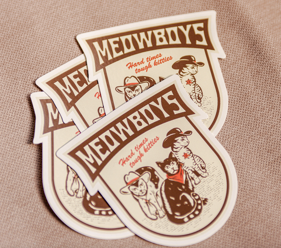 Meowboys Sticker