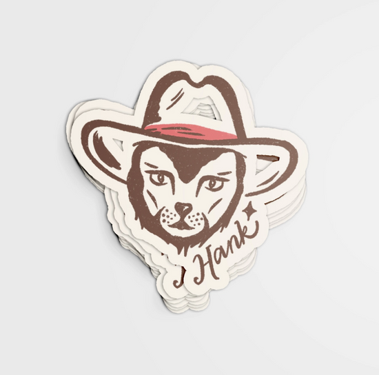 Hank (Meowboys Cat) Sticker