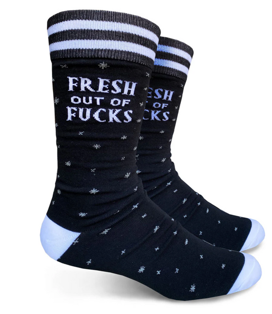 Fresh Out Of Fucks Men's Socks