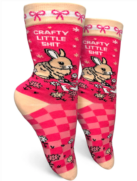 Crafty Little Shit Socks