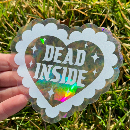 Dead Inside Suncatcher Decal