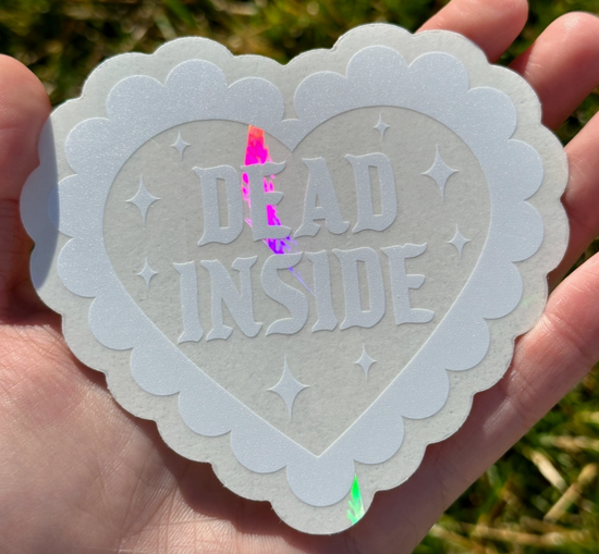 Dead Inside Suncatcher Decal