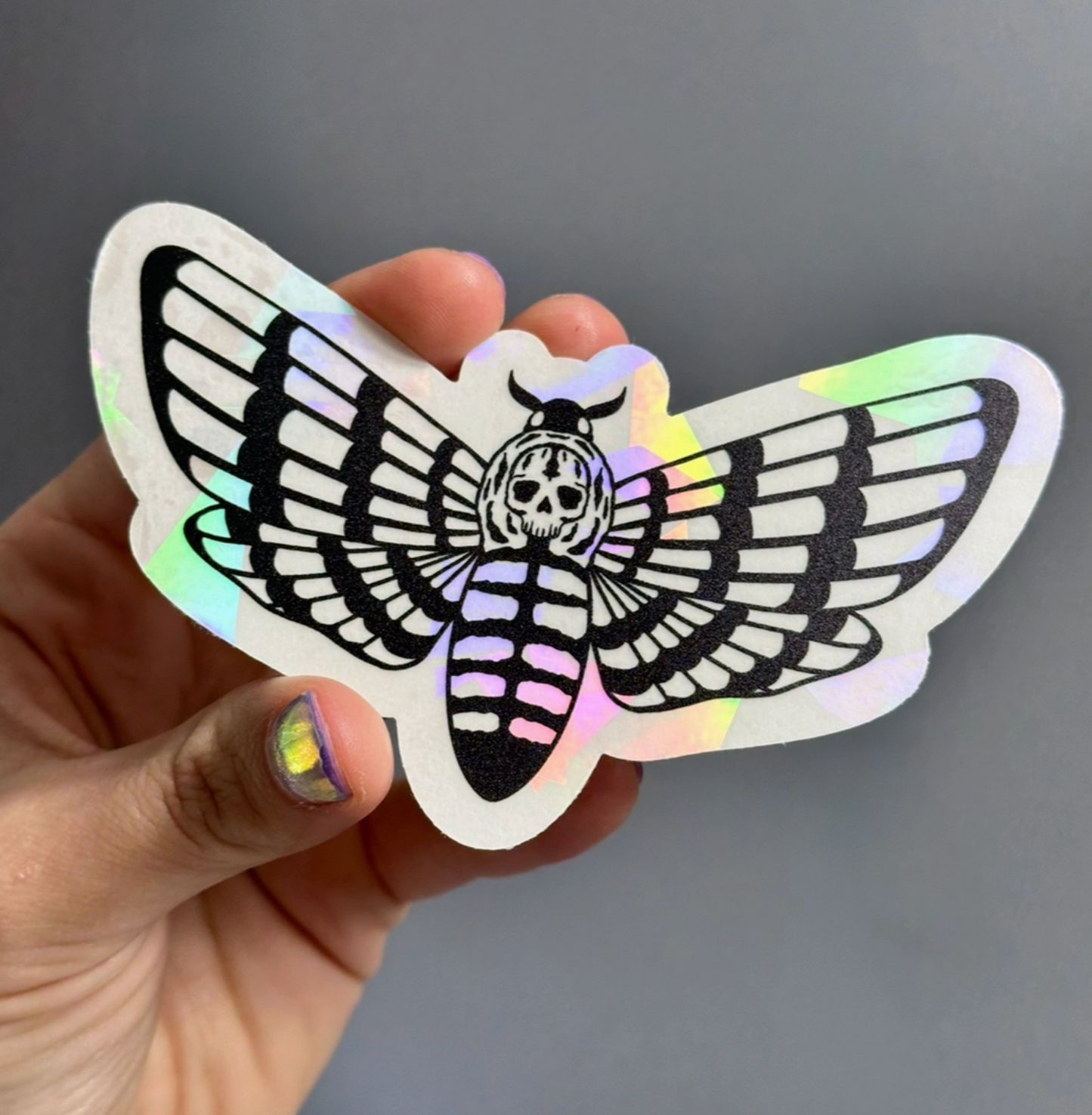 Death's Head Hawkmoth Suncatcher Decal