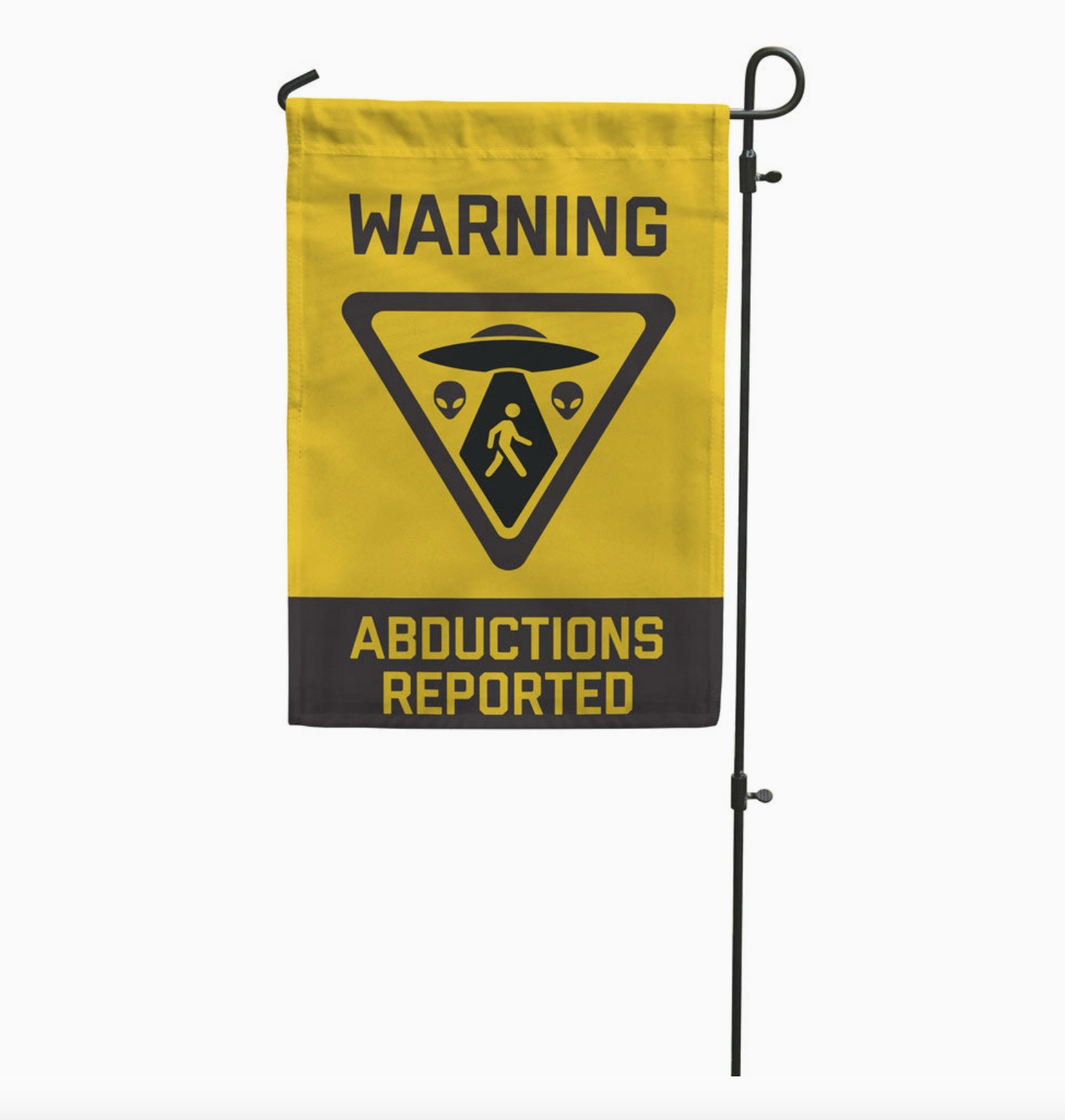 Abduction Warning! Garden Flag