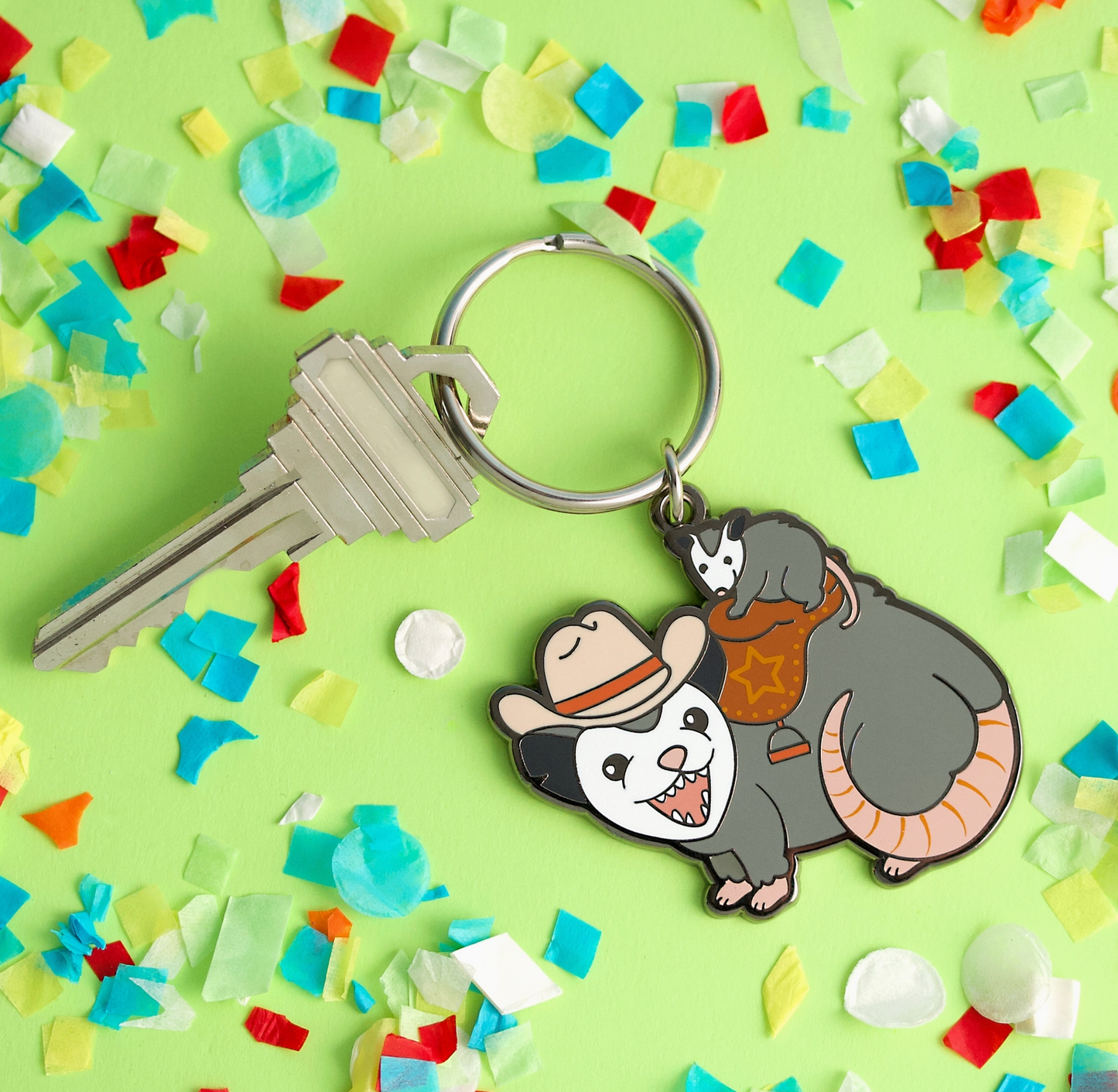 Possum Posse Keychain