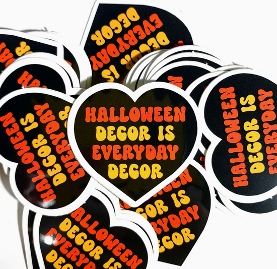 Halloween Decor Is Everyday Decor Mini Sticker