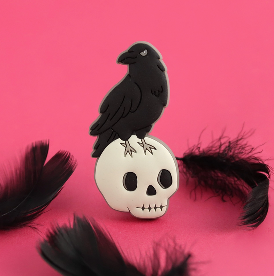 Raven & Skull Magnet