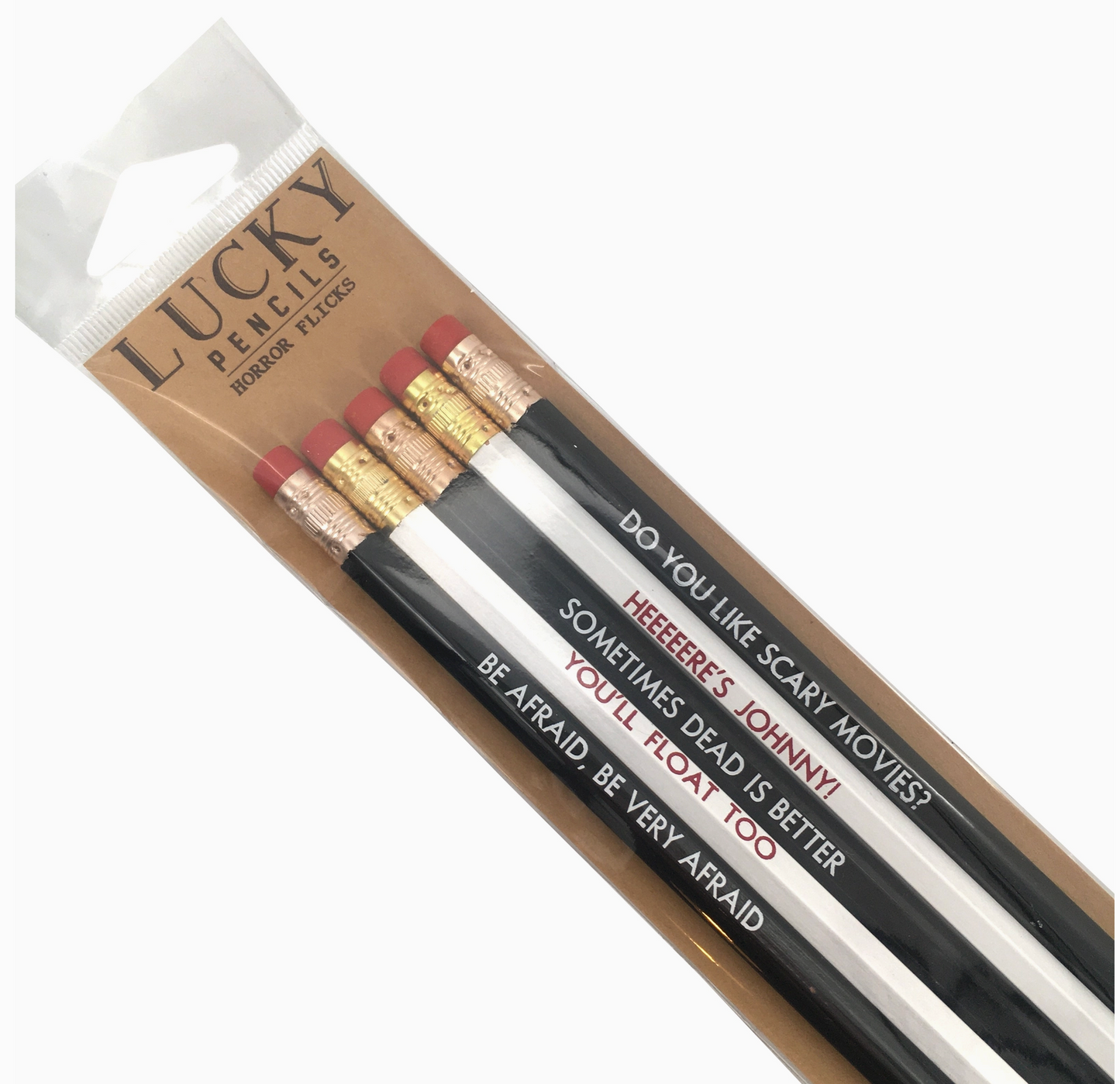 Horror Movies Pencil Set - Set of 5