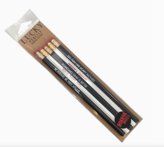 Horror Movies Pencil Set - Set of 5