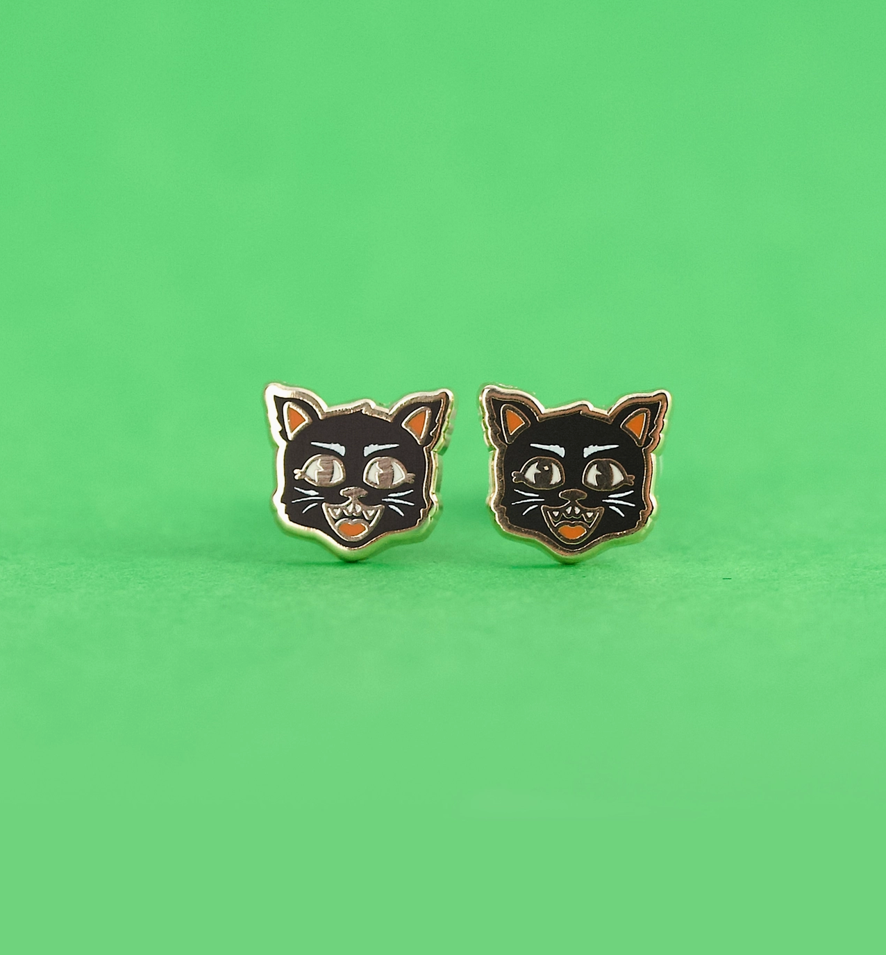 Black Cat Earrings