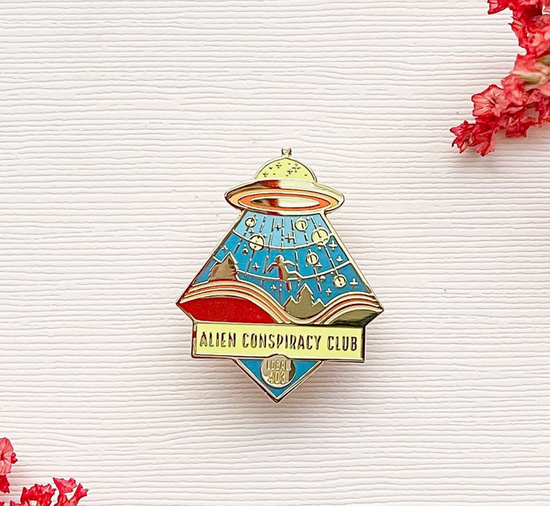 Alien Conspiracy Club Pin