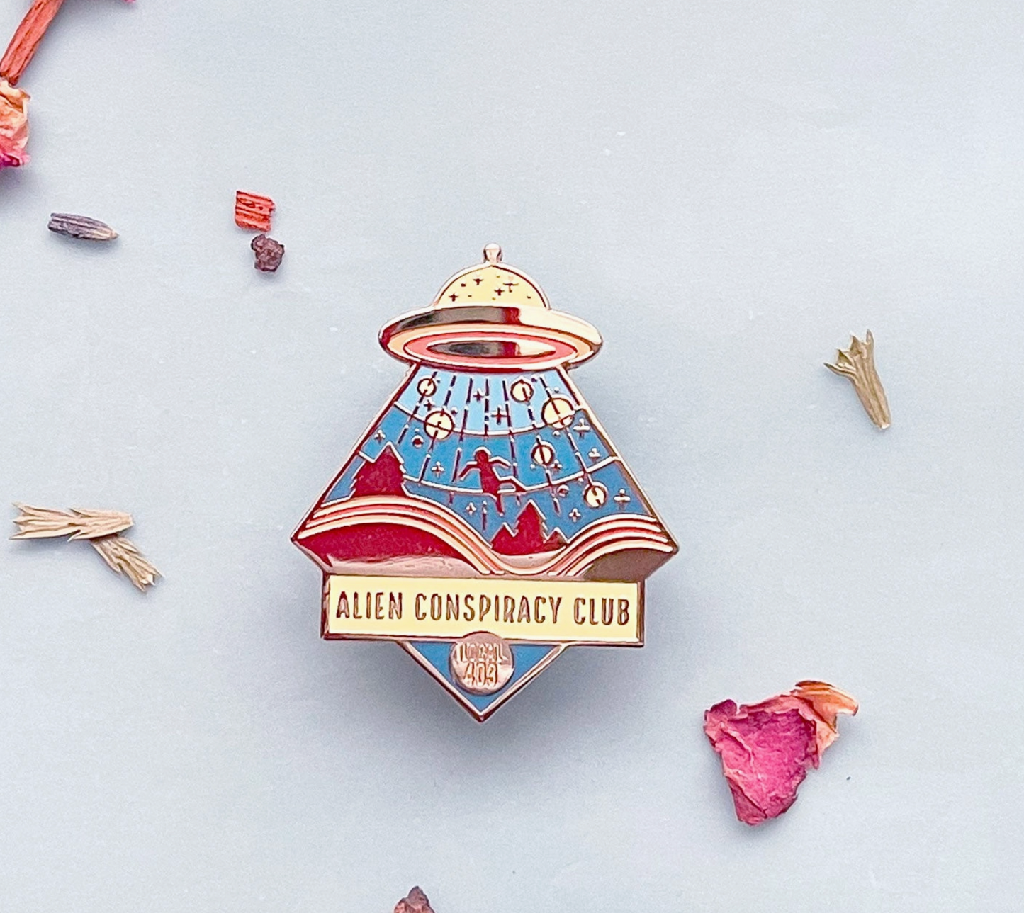 Alien Conspiracy Club Pin