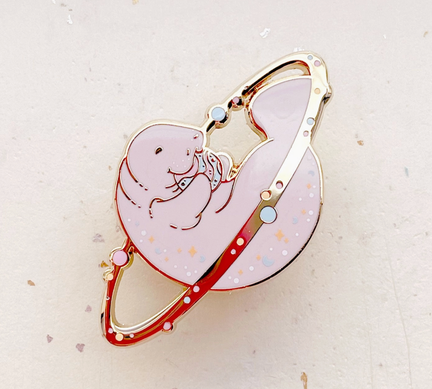 Cosmic Manatee Pin