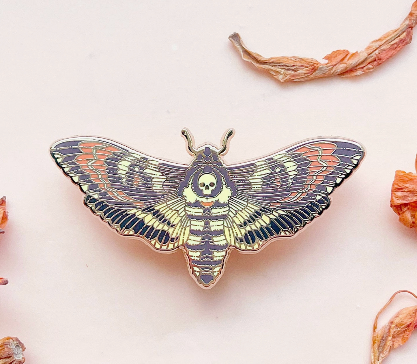 Death's Head Hawkmoth (Acherontia Lachesis) Pin