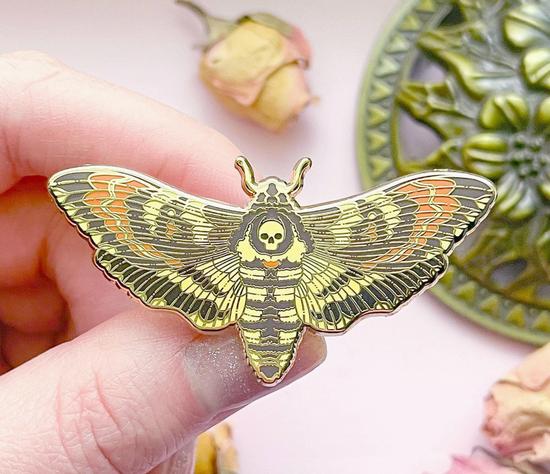 Death's Head Hawkmoth (Acherontia Lachesis) Pin