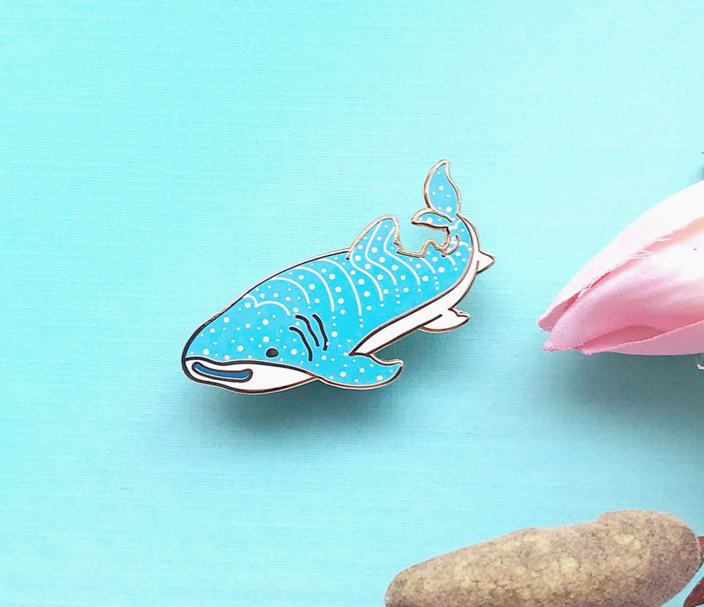 Happy Whale Shark Pin