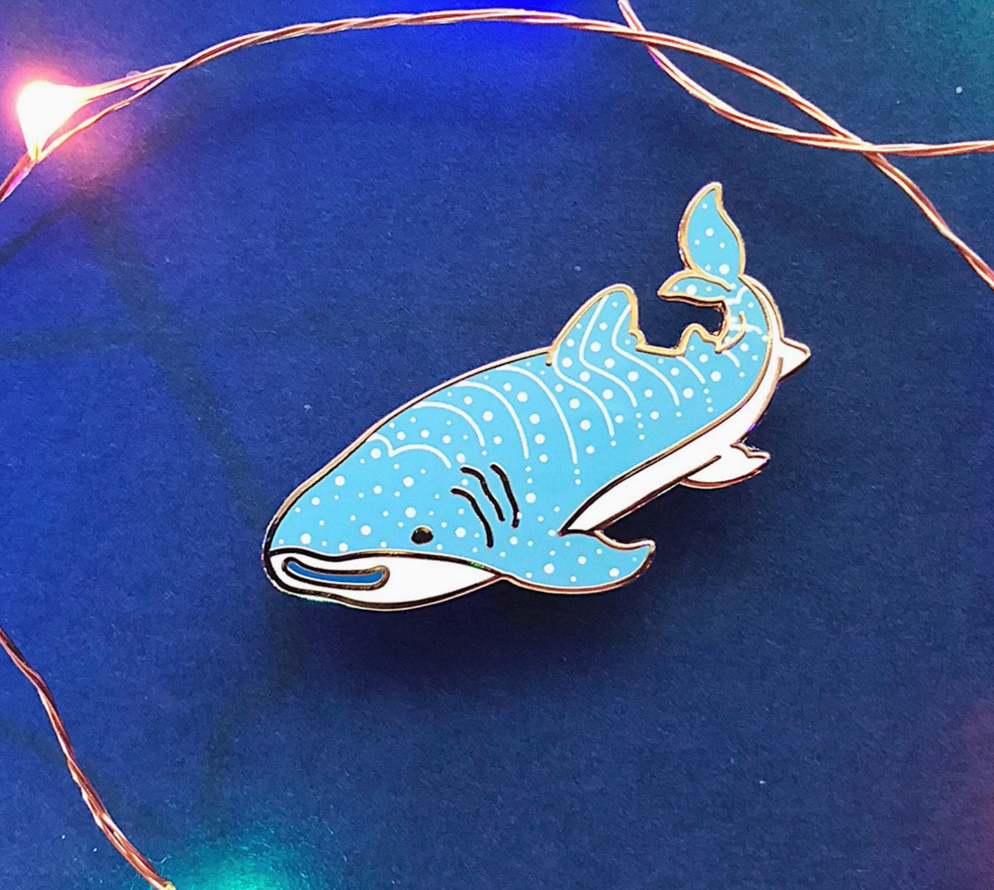 Happy Whale Shark Pin