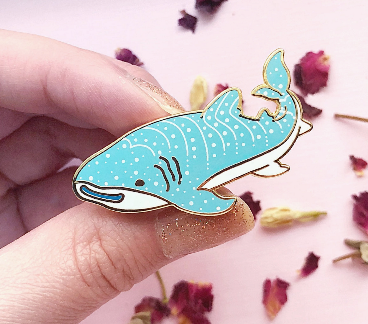 Happy Whale Shark Pin