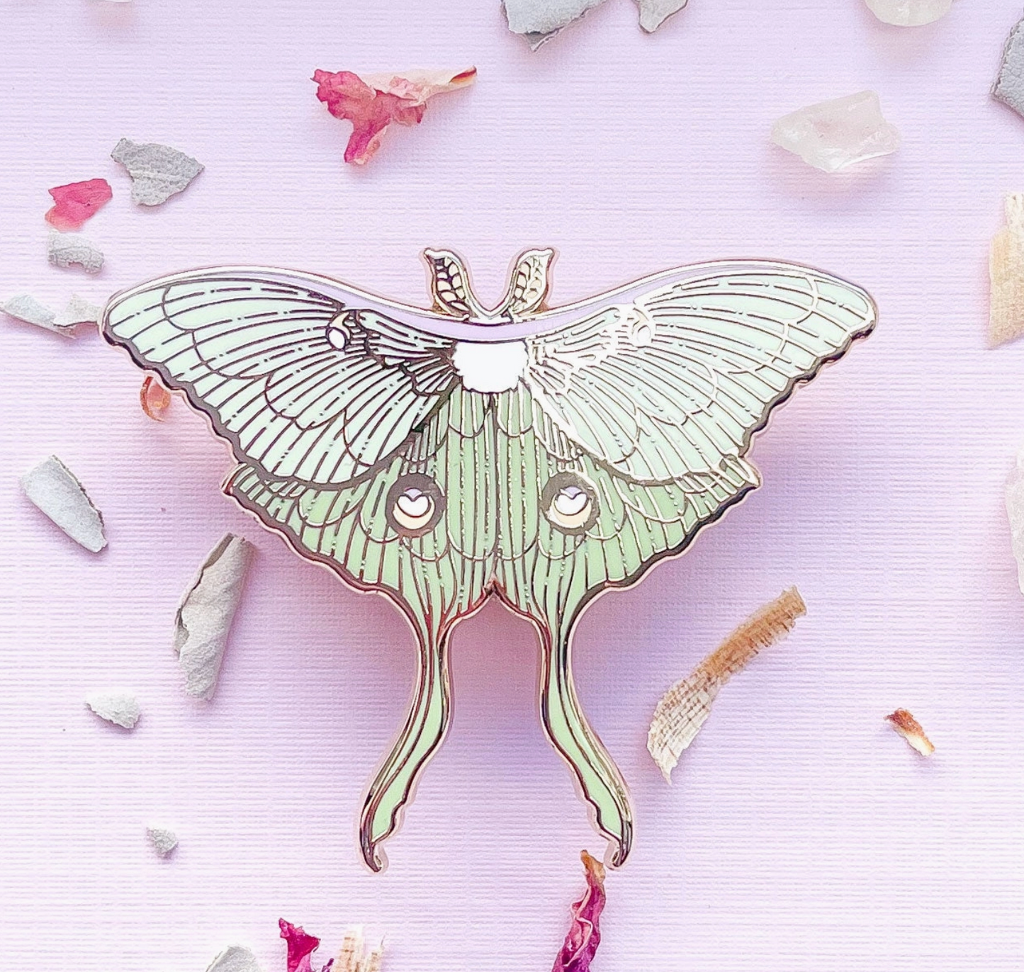 Luna Moth (Actias Luna) Pin