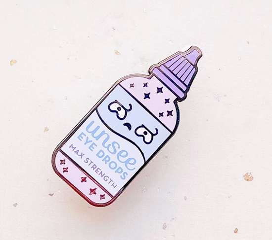 Unsee Eye Drops Pin