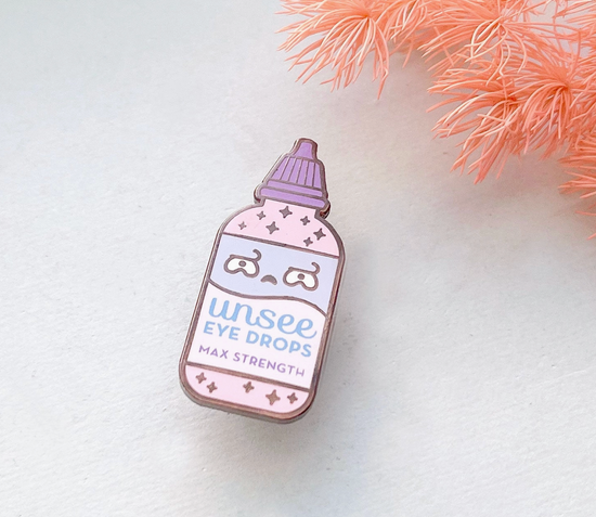 Unsee Eye Drops Pin