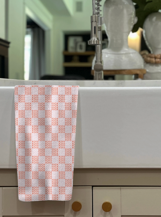 Sunkissed Illusion Waffle Weave Kitchen Towel