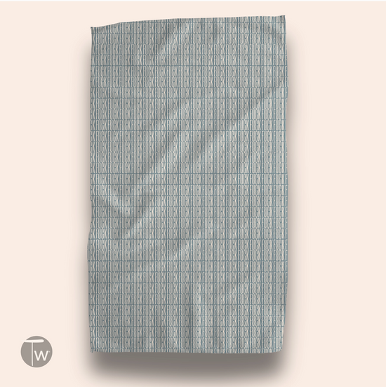 Salty Summertime Illusion Waffle Weave Kitchen Towel