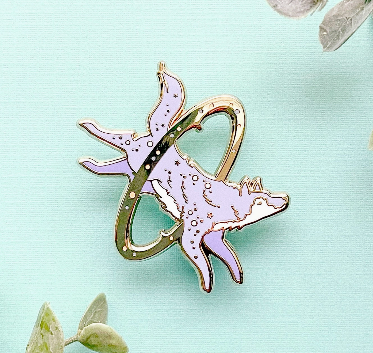 Cosmic Wolf Pin