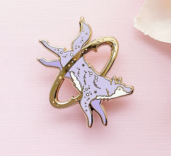 Cosmic Wolf Pin