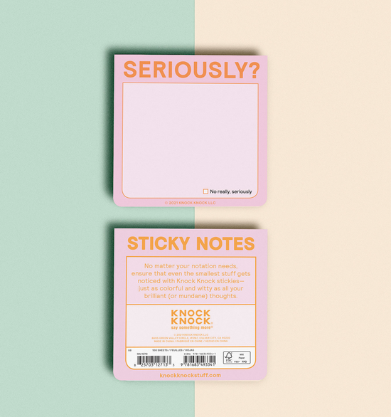 Seriously Sticky Notes - 100 Sheets