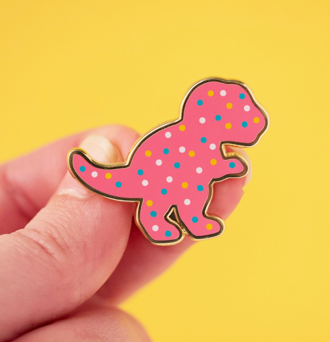 Trex Dino Cookie Pin