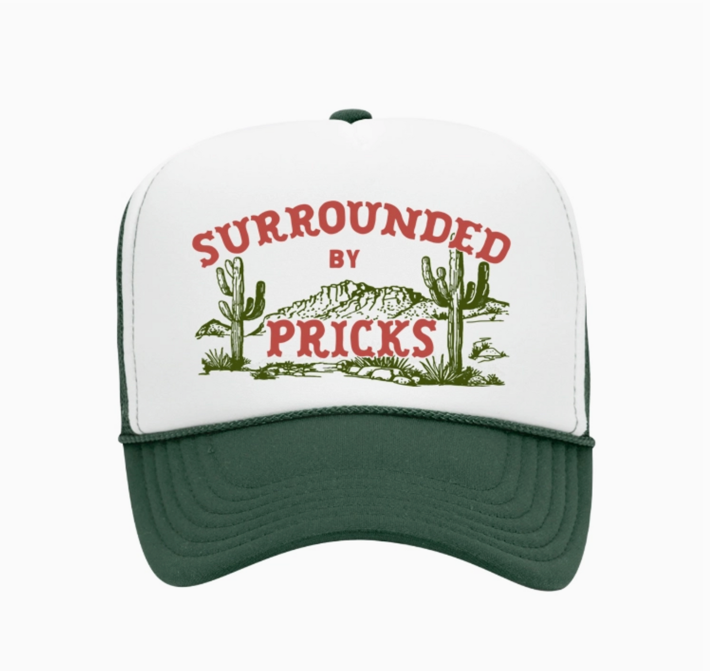 Surrounded By Pricks Mesh Trucker Hat (3 colors available)