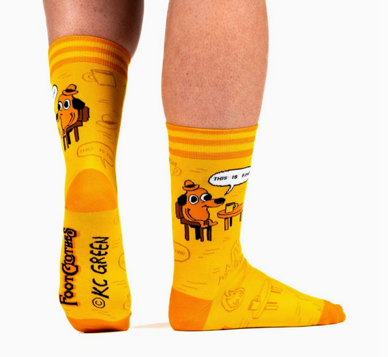 This Is Fine: Iconic Edition Crew Socks