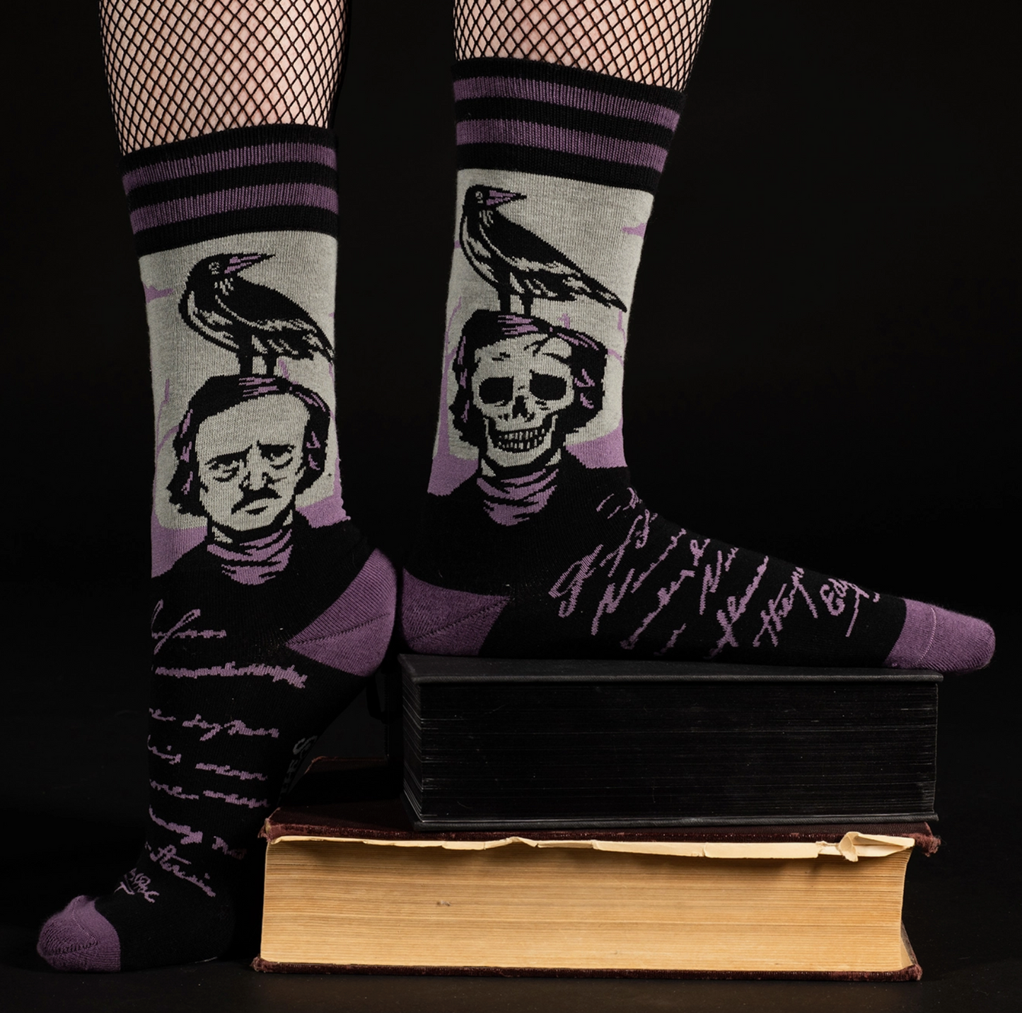 Raven Poe Socks