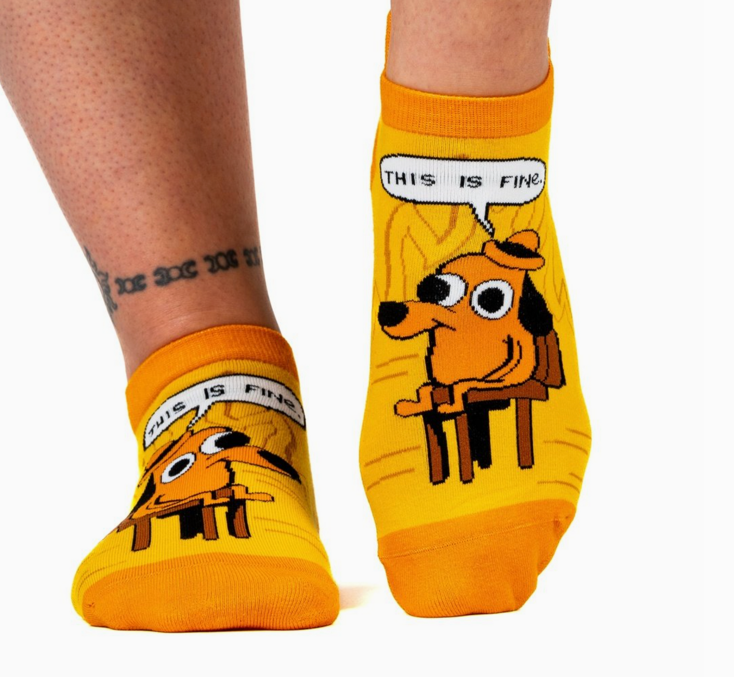 This Is Fine: Classic Edition Ankle Socks