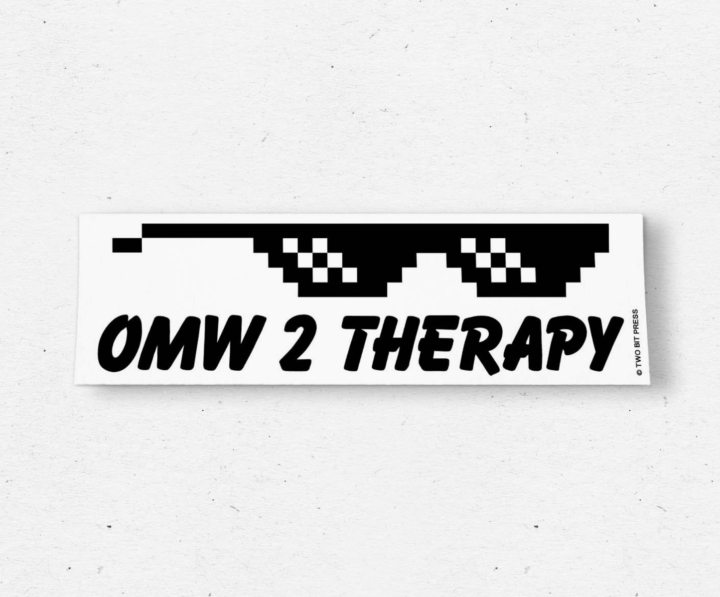 OMW To Therapy Bumper Sticker