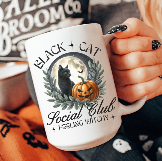Black Cat Social Club Feeling Witchy 15 oz Mug