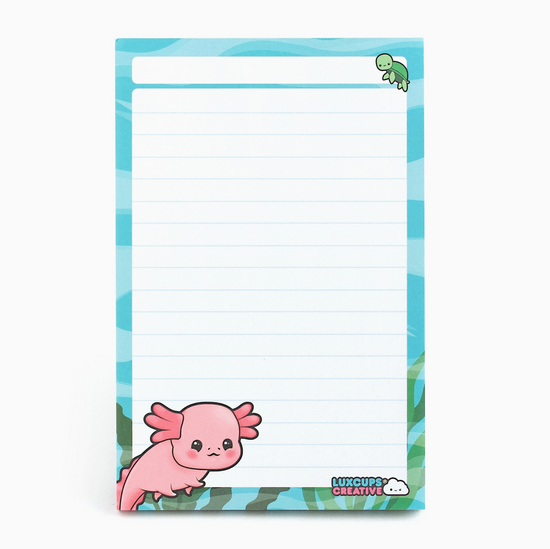 Axolotl Notepad - 50 Sheets