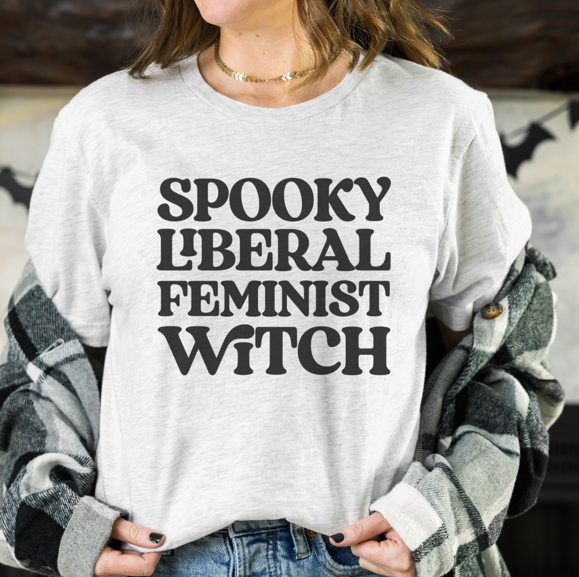 Spooky Liberal Feminist Witch Unisex Tee