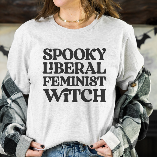 Spooky Liberal Feminist Witch Unisex Tee