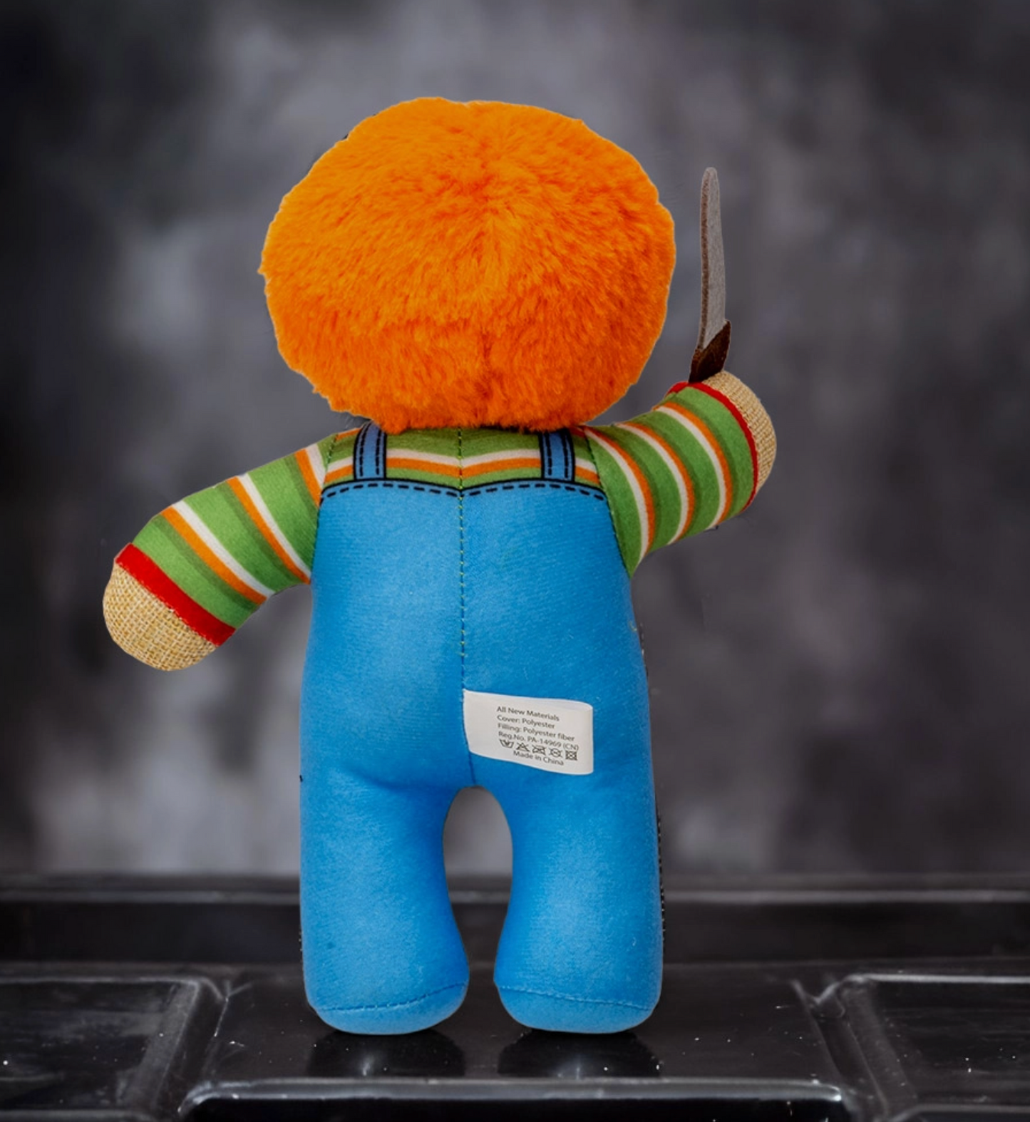 Orange Pinhead Buddy Halloween Style Plushie