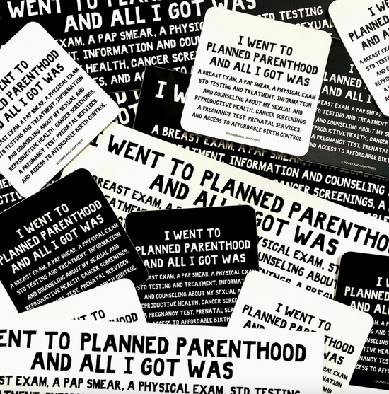 Planned Parenthood Reproductive Rights Square Sticker (2 colors available)