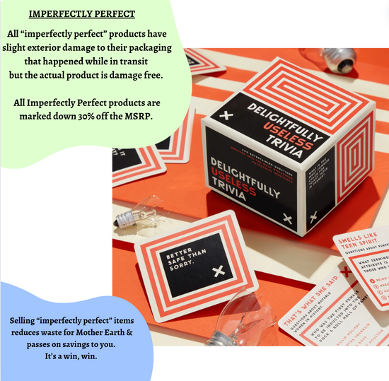 *Imperfectly Perfect* Delightfully Useless Trivia Card Deck (Reduced Price)