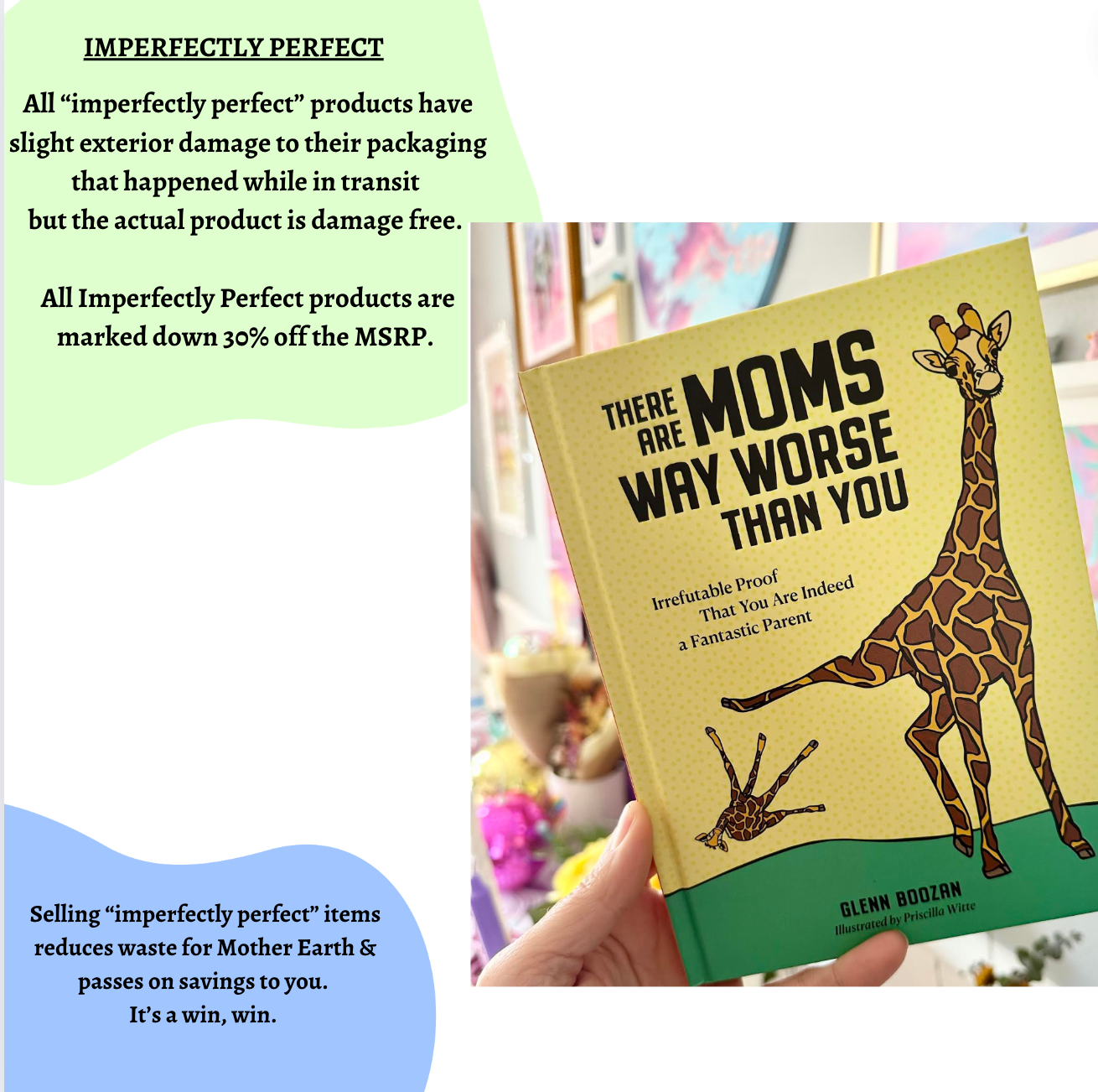 *Imperfectly Perfect* There Are Moms Way Worse Than You Book (Reduced Price)