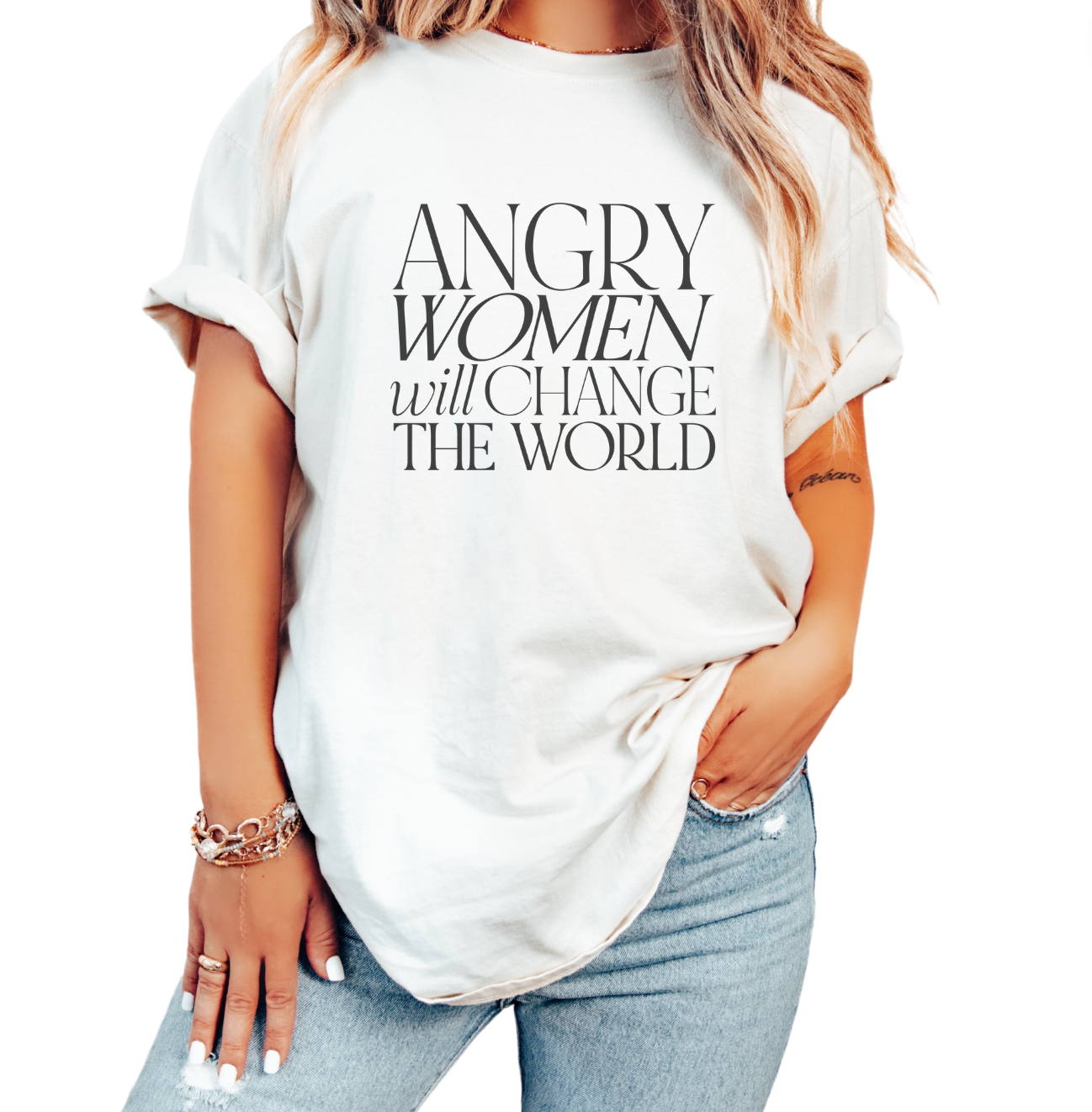 Angry Women Will Change The World Unisex Tee (3 colors available)