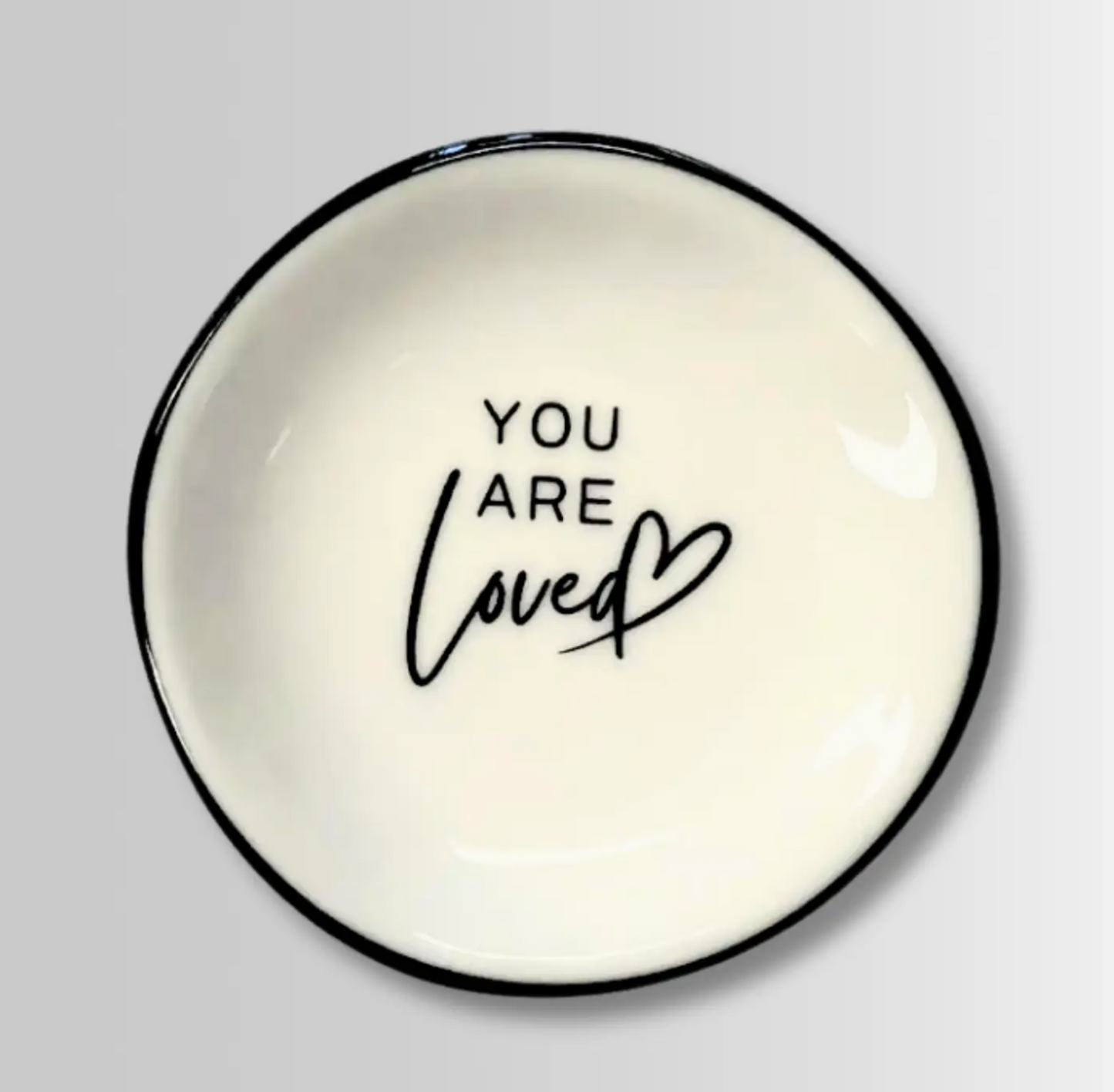 You Are Loved Trinket Ring Dish